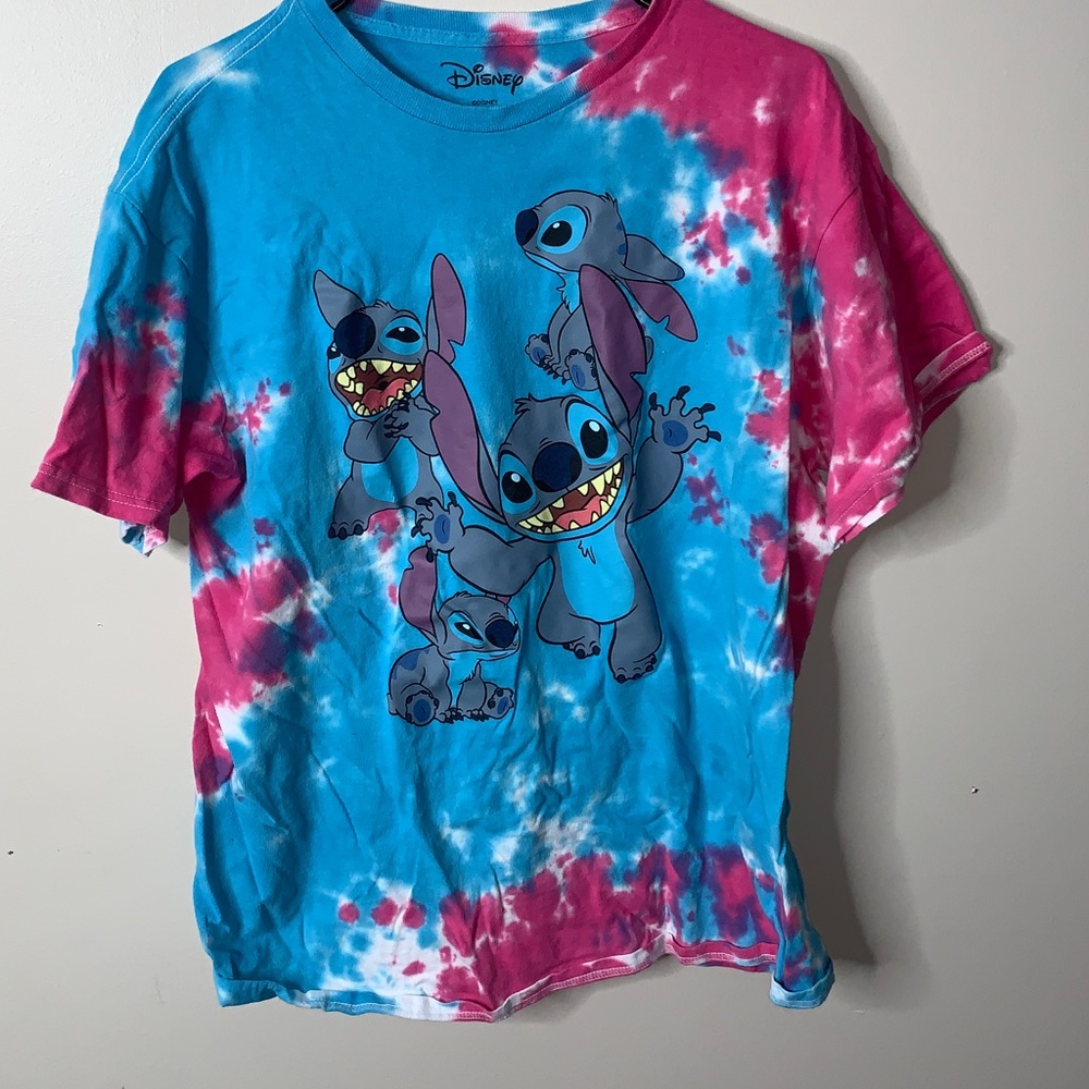 Disney Stitch tie dye shirt